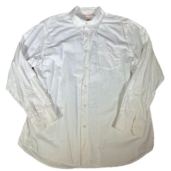 Joe Fresh Other - Joe Fresh Men Dress Shirt Large White Long Sleeve Button Up Lightweight